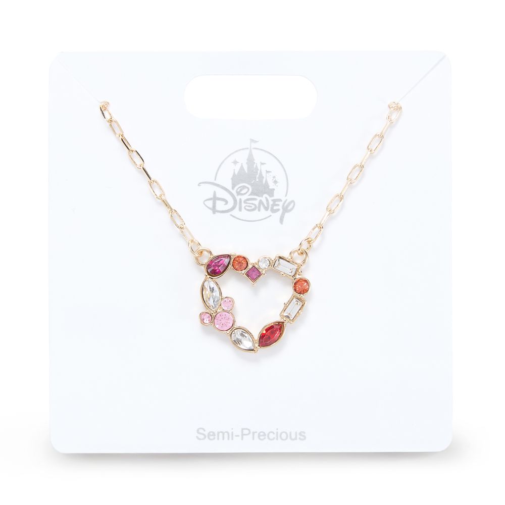 Mickey Mouse Icon Heart Necklace