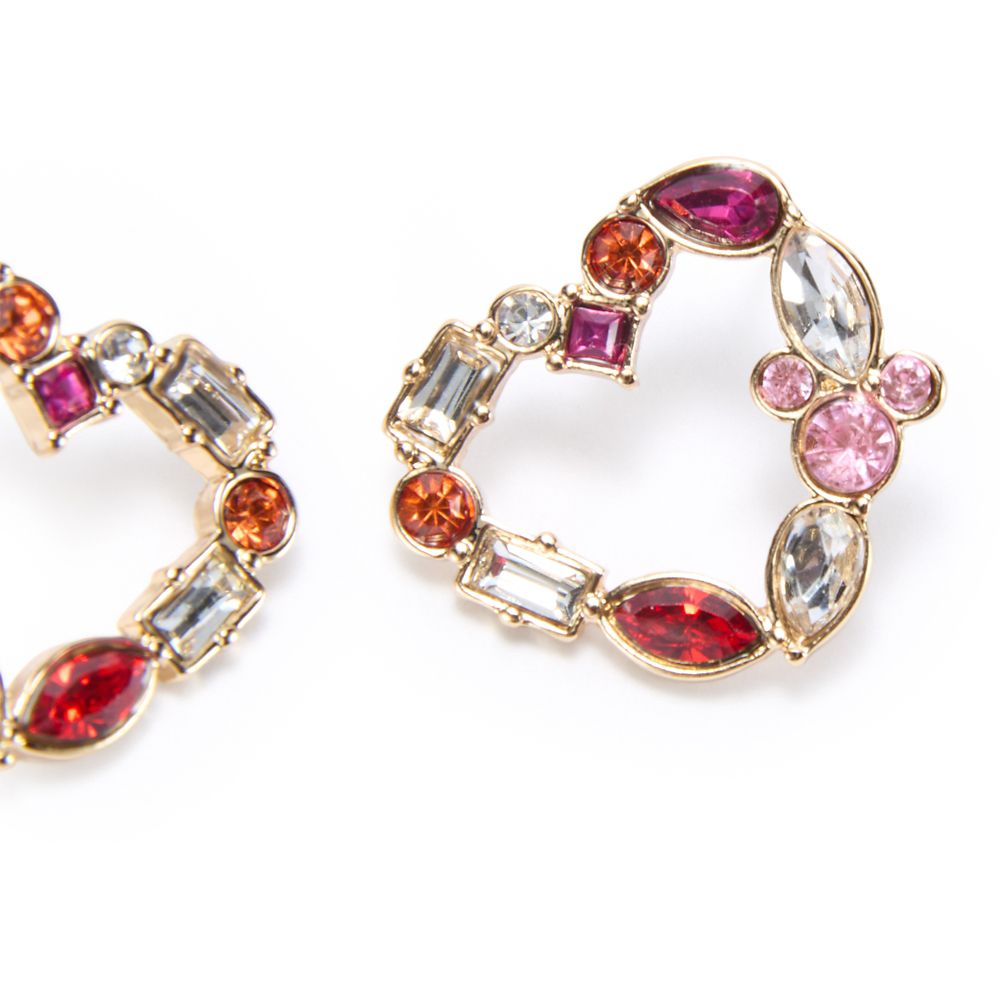 Mickey Mouse Icon Heart Earrings