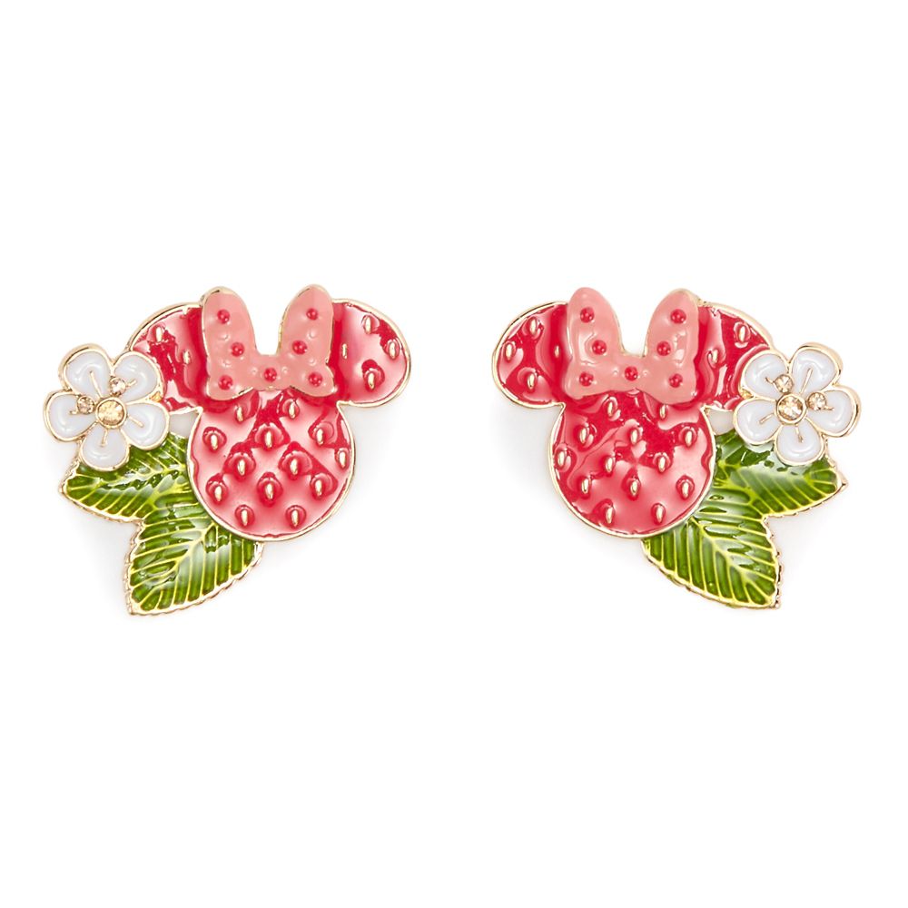 Minnie Mouse Icon Strawberry Stud Earrings