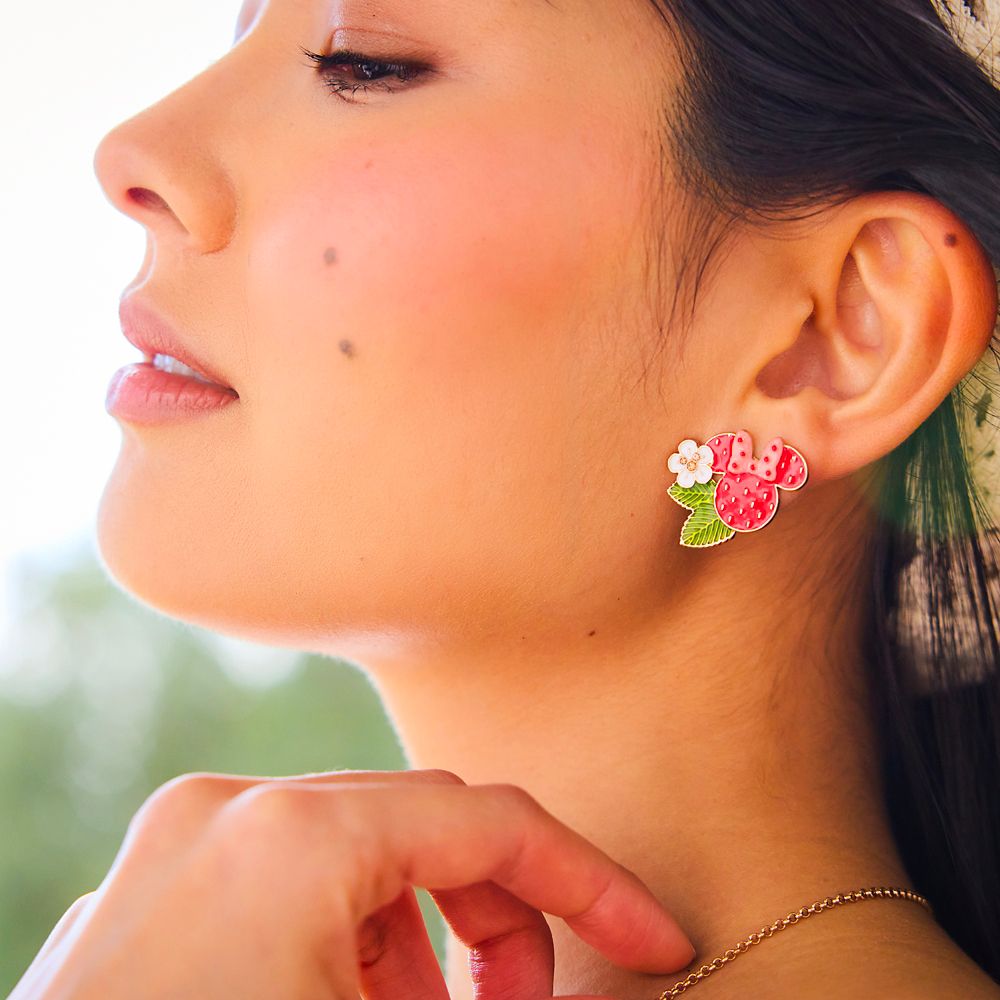 Minnie Mouse Icon Strawberry Stud Earrings