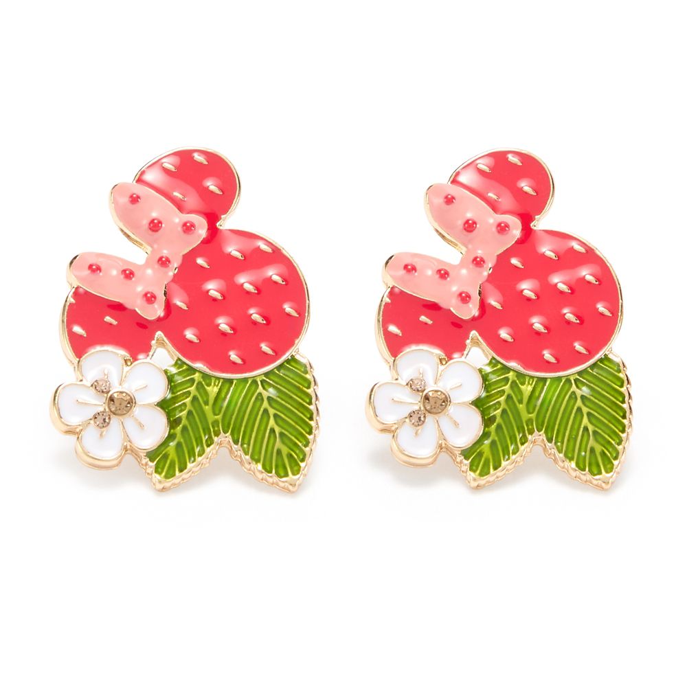 Minnie Mouse Icon Strawberry Stud Earrings