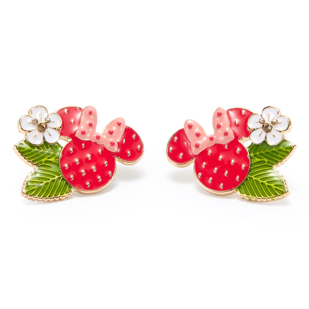 Minnie Mouse Icon Strawberry Stud Earrings