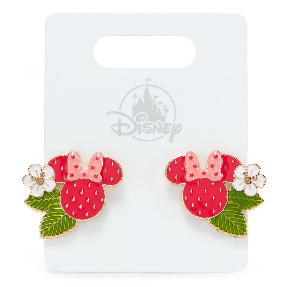 Minnie Mouse Icon Strawberry Stud Earrings