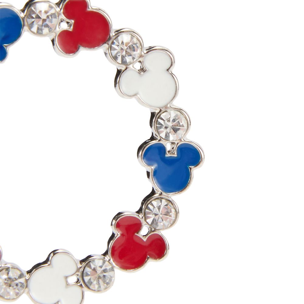 Mickey Mouse Icon Half Hoop Earrings