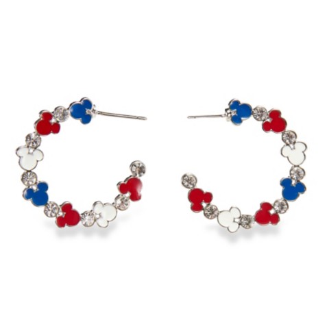 Disney Mickey Mouse Icon Half Hoop Earrings