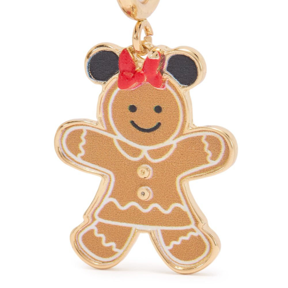 Mickey and Minnie Mouse Gingerbread Hoop Earrings