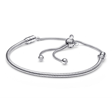 Pandora Jewelry Mickey Mouse Icon Fantasyland Castle Slider Bracelet by Pandora – Silver – Disney Parks