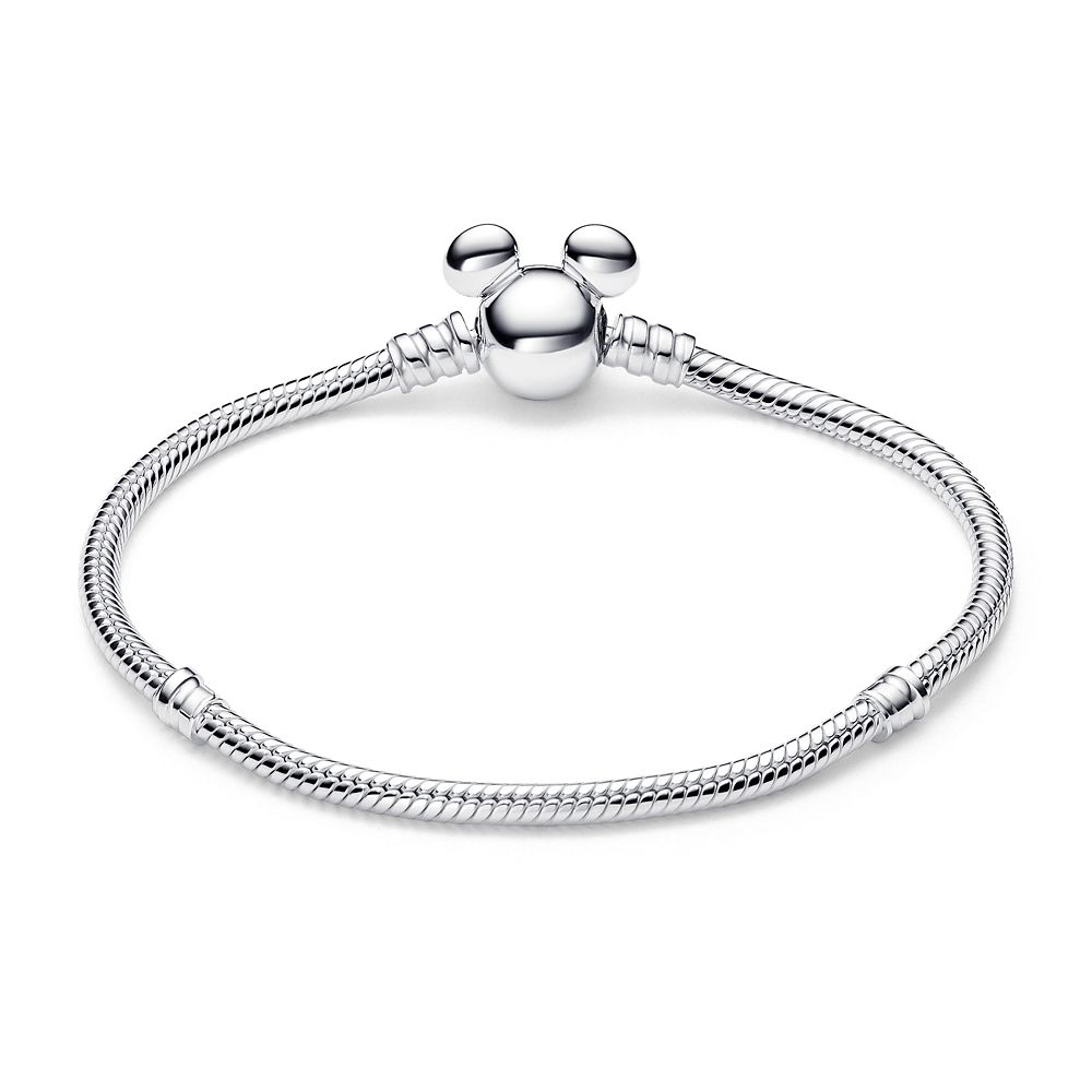 Mickey Mouse Icon Snake Chain Bracelet by Pandora &ndash; Silver