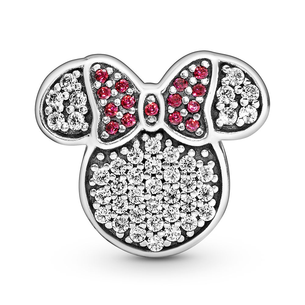 Minnie Mouse Icon Pav&eacute; Clip Charm by Pandora &ndash; Disney Parks