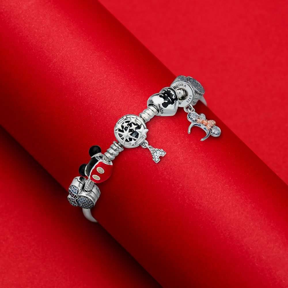 Minnie Mouse Icon Pav&eacute; Clip Charm by Pandora &ndash; Disney Parks