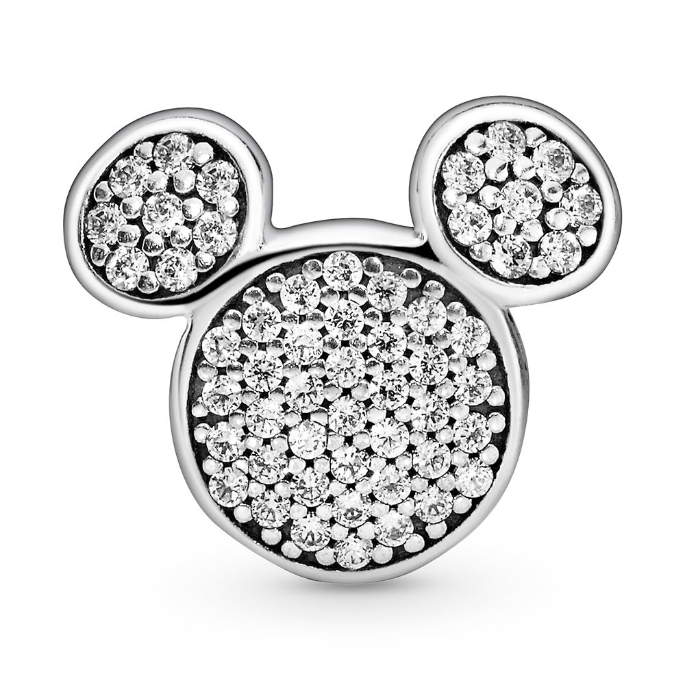 Mickey Mouse Icon Pav&eacute; Clip Charm by Pandora &ndash; Disney Parks