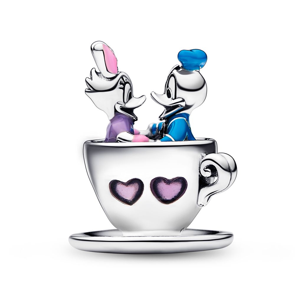 Donald Duck and Daisy Duck Teacup Charm by Pandora - Mad Tea Party - Disney Parks