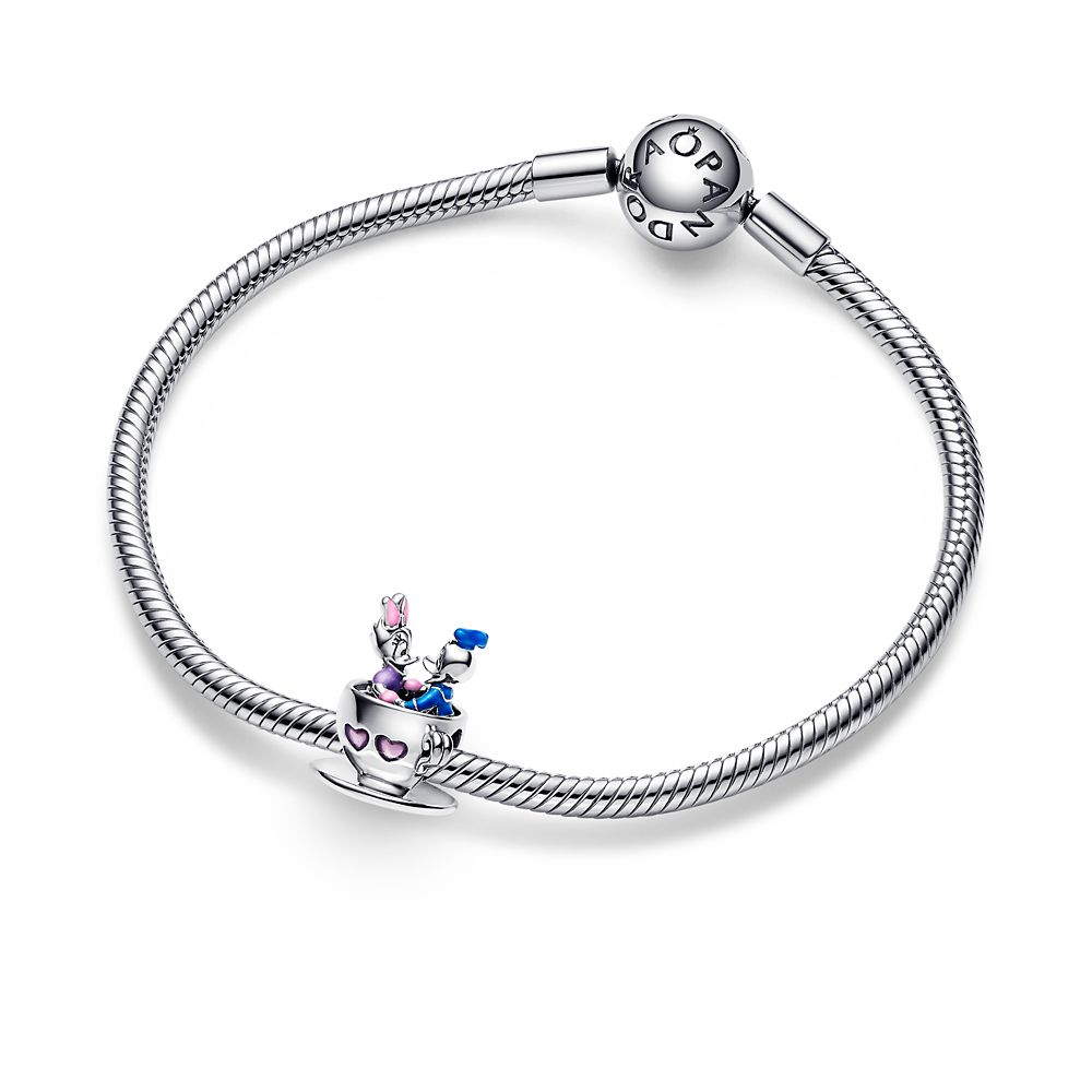 Donald Duck and Daisy Duck Teacup Charm by Pandora - Mad Tea Party - Disney Parks