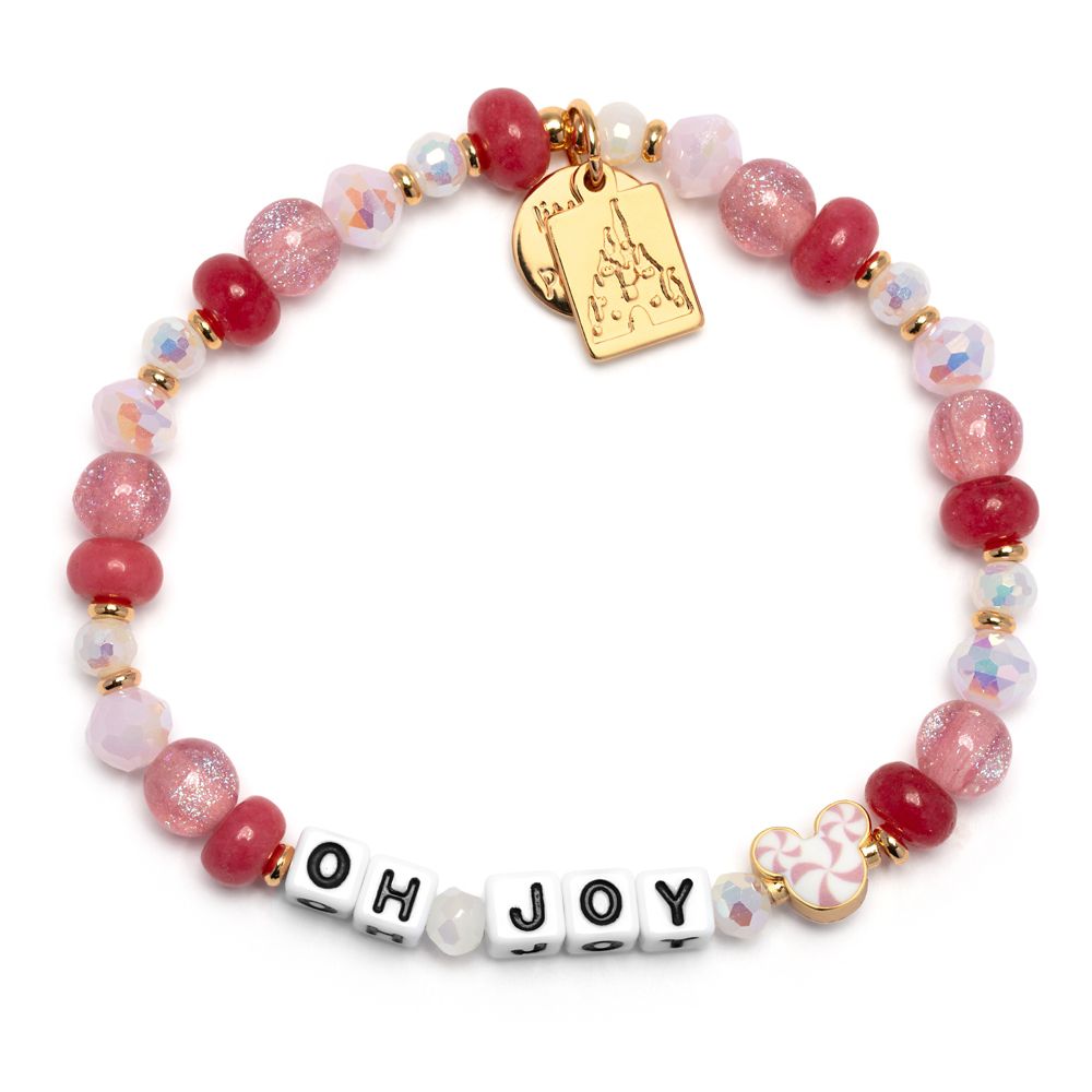 Mickey Mouse Peppermint Swirl ''Oh Joy'' Bracelet by Little Words Project