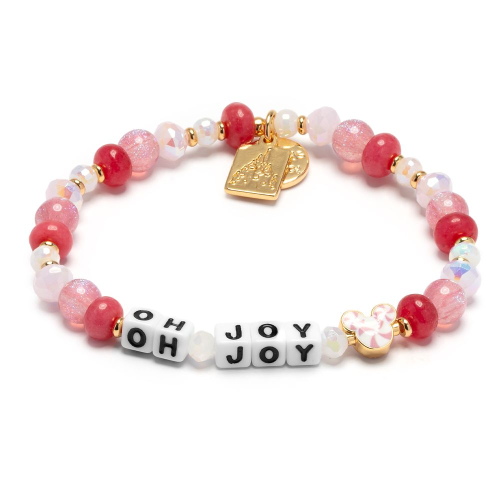 Mickey Mouse Peppermint Swirl ''Oh Joy'' Bracelet by Little Words Project