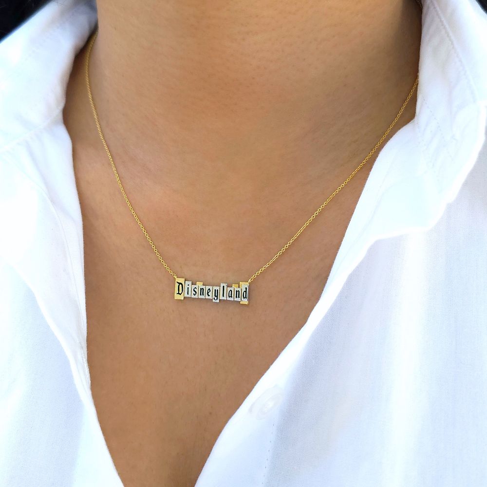 Disneyland Marquee Necklace by CRISLU &ndash; Disneyland 70th Anniversary