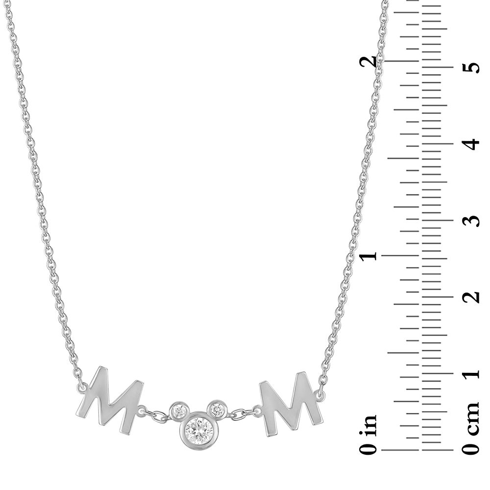 Mickey Mouse ''Mom'' Necklace by Rebecca Hook