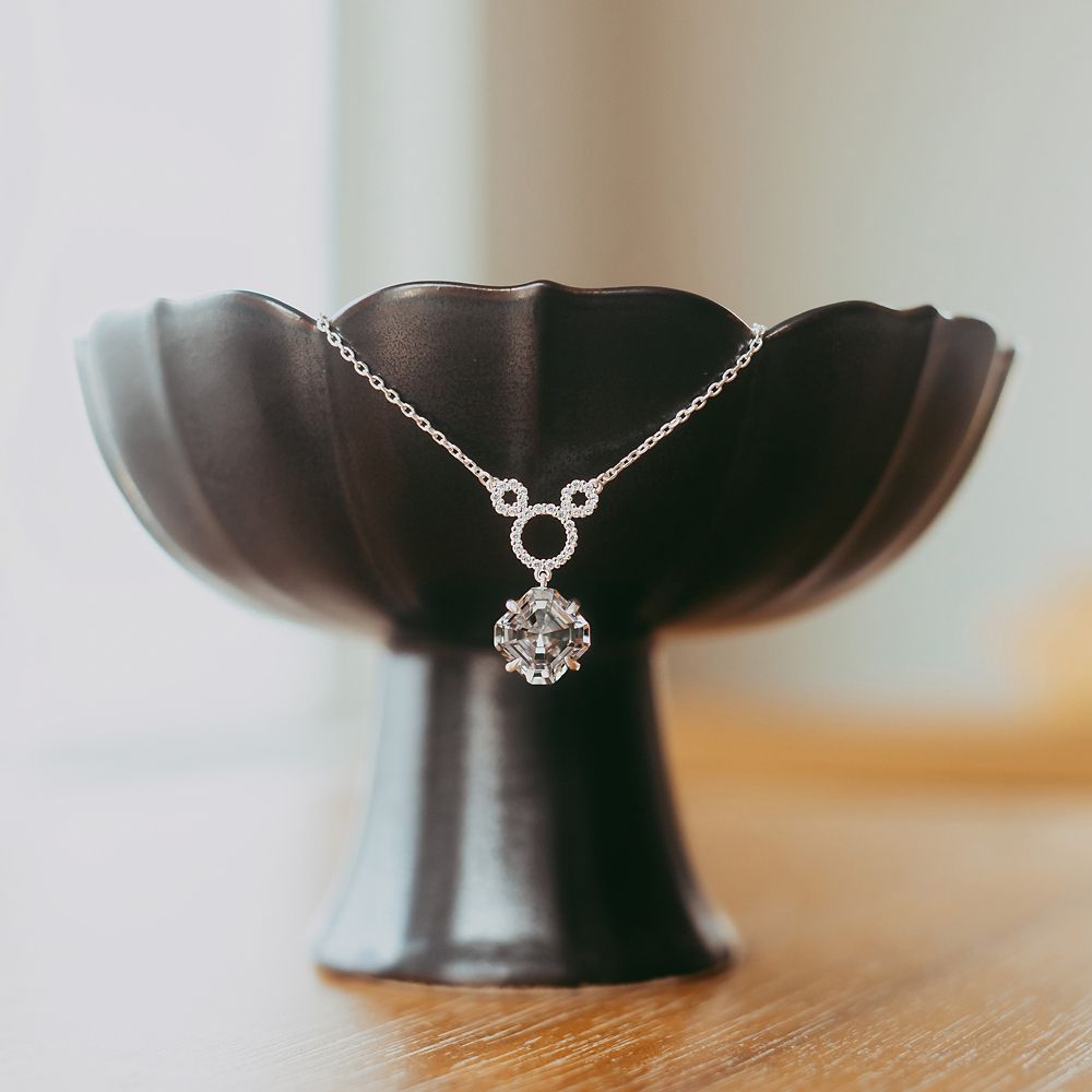 Mickey Mouse Icon Swarovski Crystal Necklace by Rebecca Hook