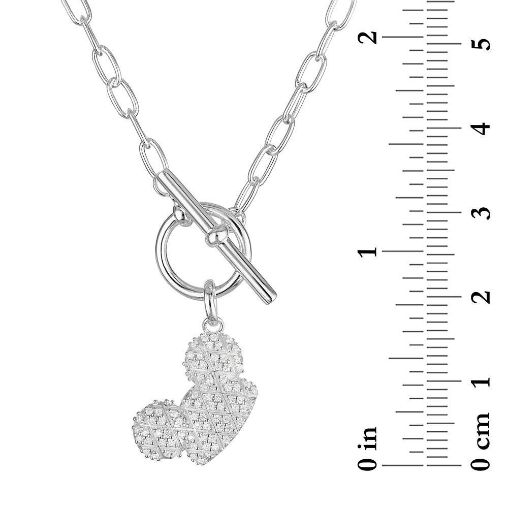 Mickey Mouse Ear Hat Sterling Silver Necklace by Rebecca Hook