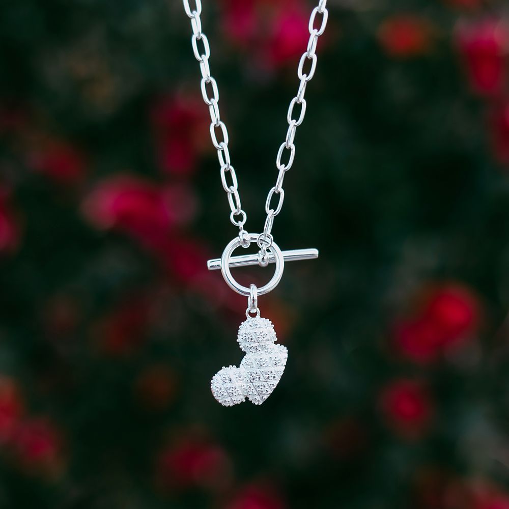 Mickey Mouse Ear Hat Sterling Silver Necklace by Rebecca Hook