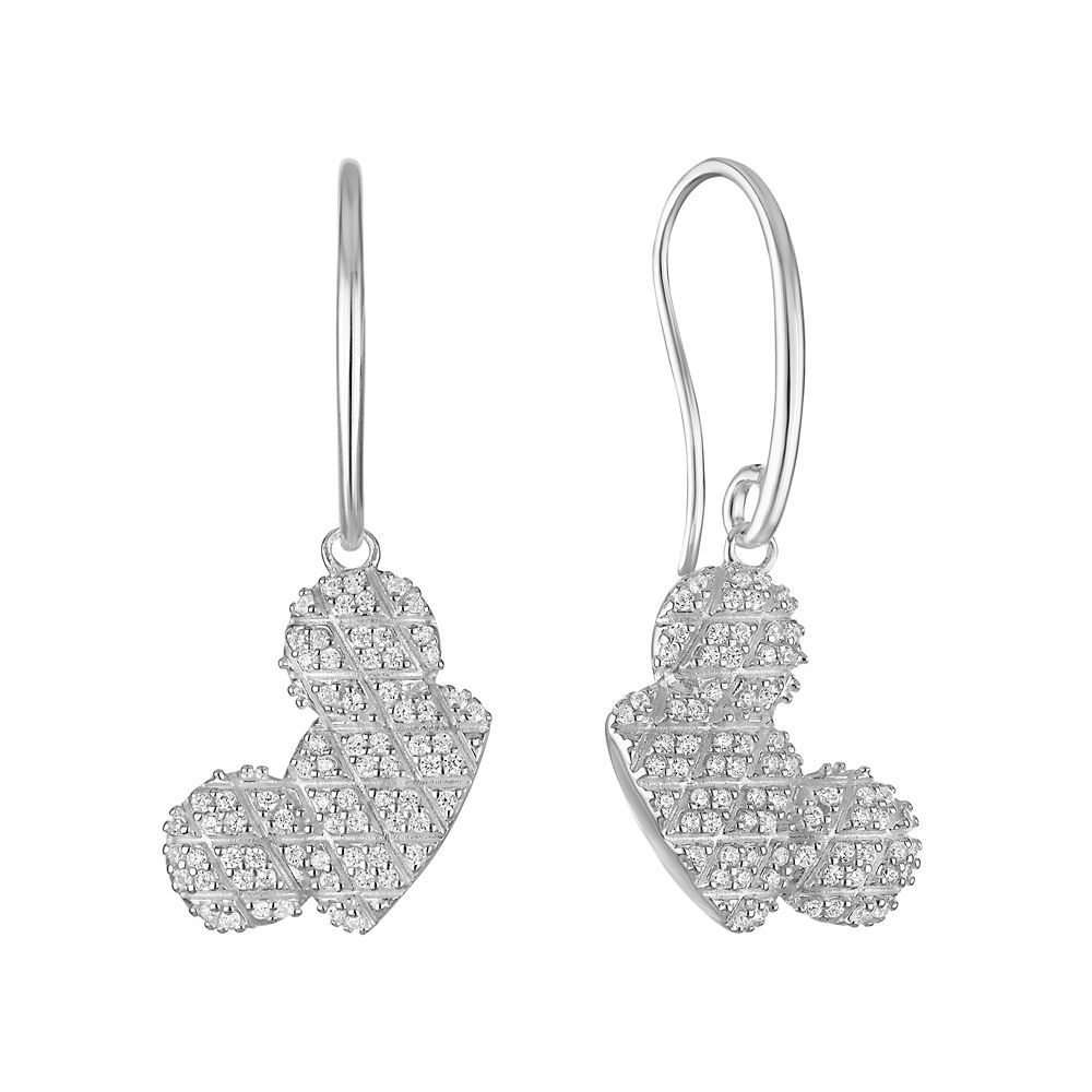 Mickey Mouse Ear Hat Sterling Silver Earrings by Rebecca Hook