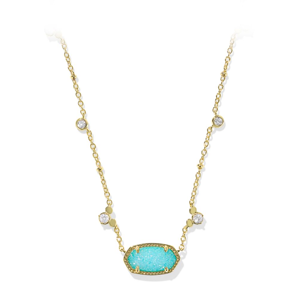 Mickey Mouse Elisa Necklace by Kendra Scott  Aqua Official shopDisney
