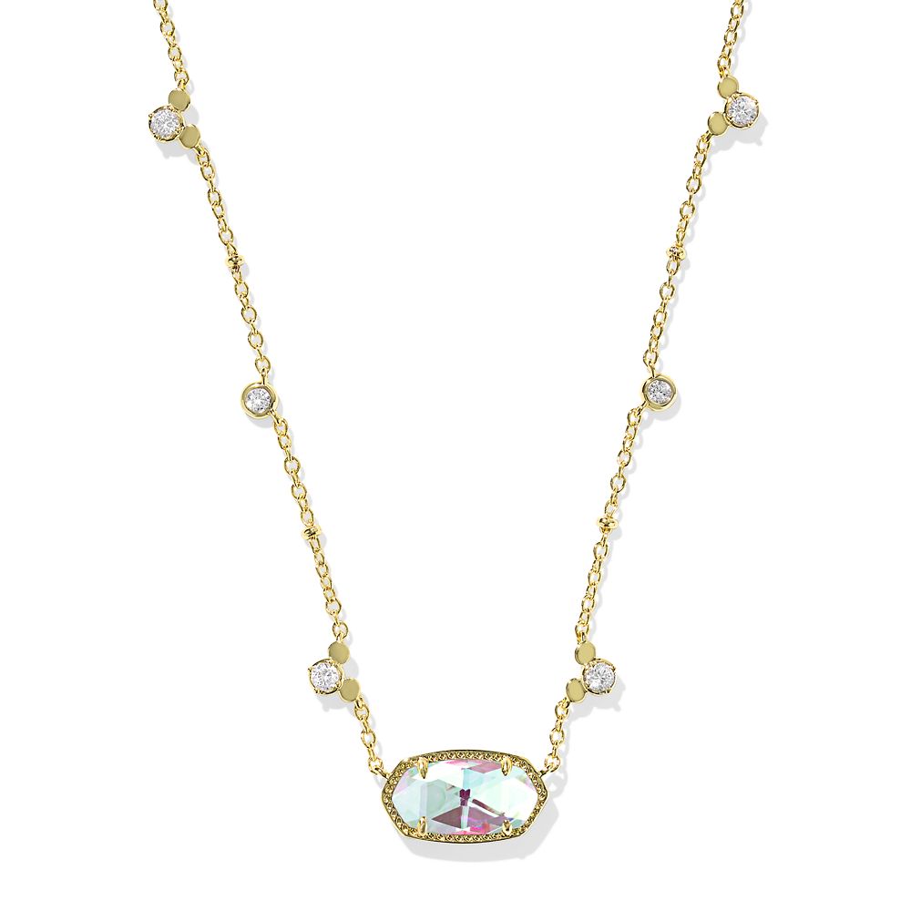 Mickey Mouse Elisa Necklace by Kendra Scott  Dichroic Glass Official shopDisney