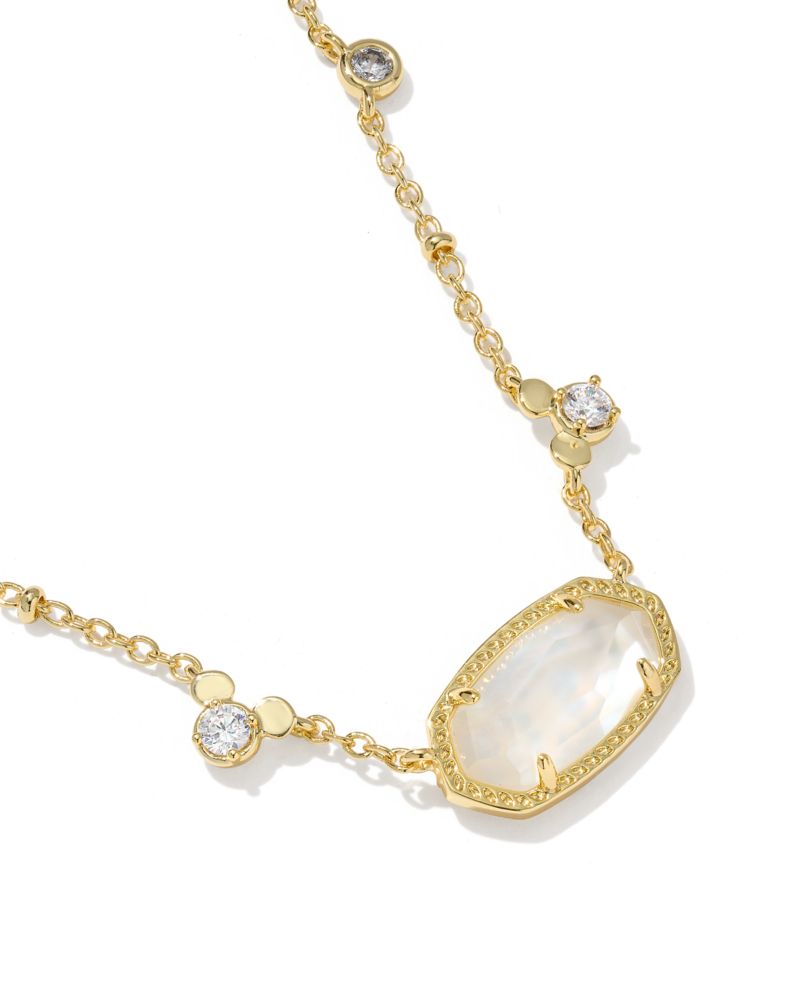 Mickey Mouse Elisa Short Necklace by Kendra Scott &ndash; White