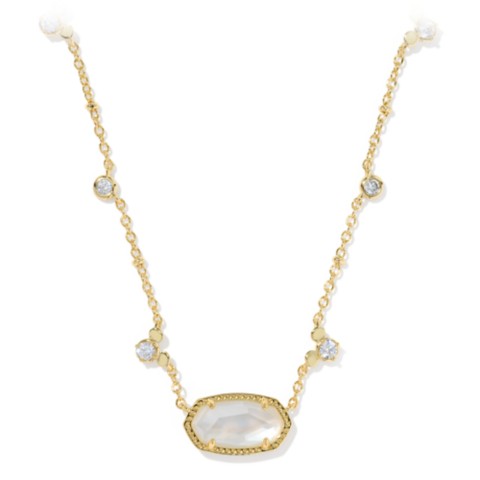 Kendra Scott Mickey Mouse Elisa Short Necklace by Kendra Scott – White