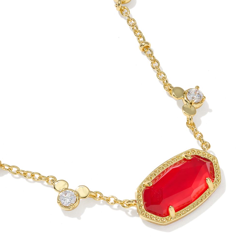 Mickey Mouse Icon Elisa Short Necklace by Kendra Scott &ndash; Red