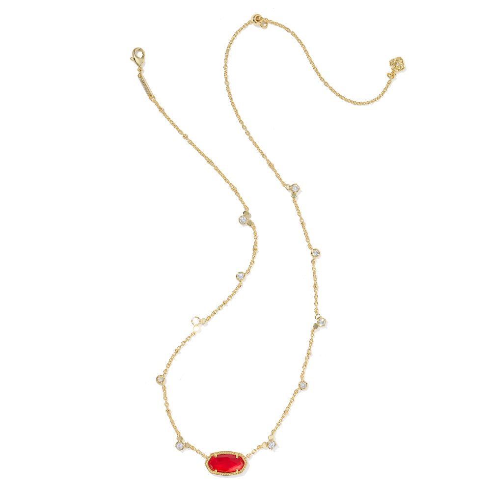 Mickey Mouse Icon Elisa Short Necklace by Kendra Scott &ndash; Red