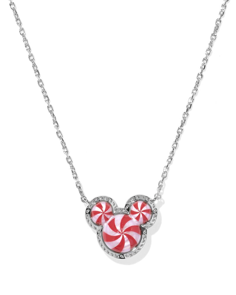 Mickey Mouse Icon Peppermint Swirl Necklace by Kendra Scott