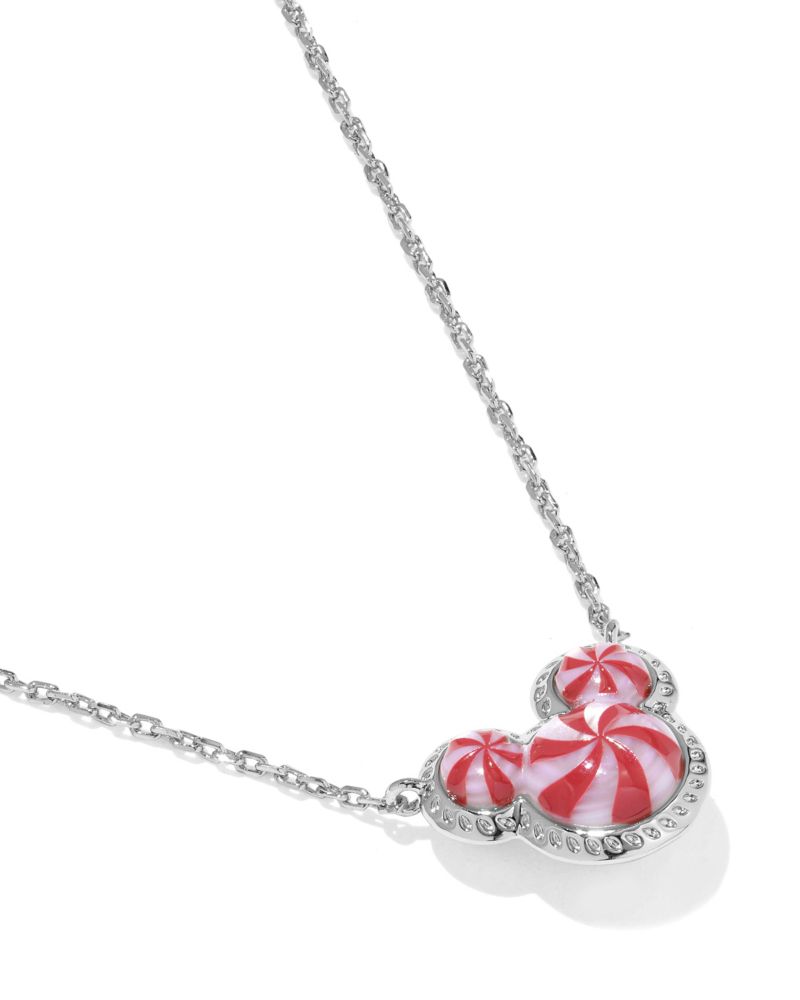 Mickey Mouse Icon Peppermint Swirl Necklace by Kendra Scott