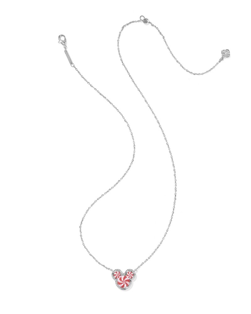 Mickey Mouse Icon Peppermint Swirl Necklace by Kendra Scott