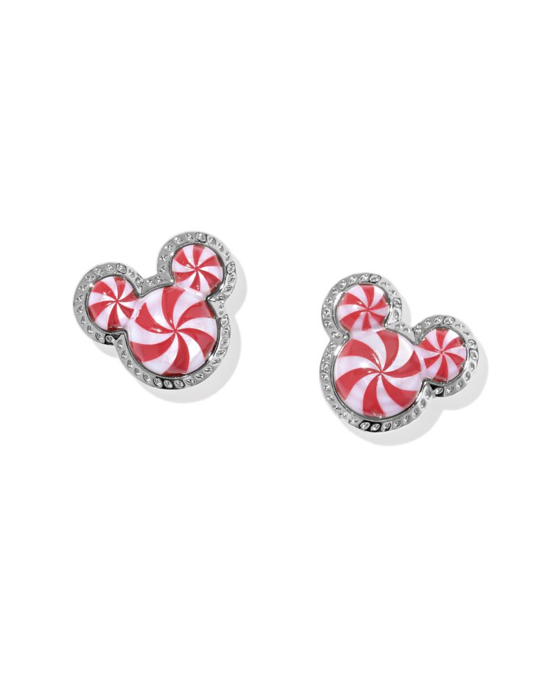 Mickey Mouse Icon Peppermint Swirl Earrings by Kendra Scott