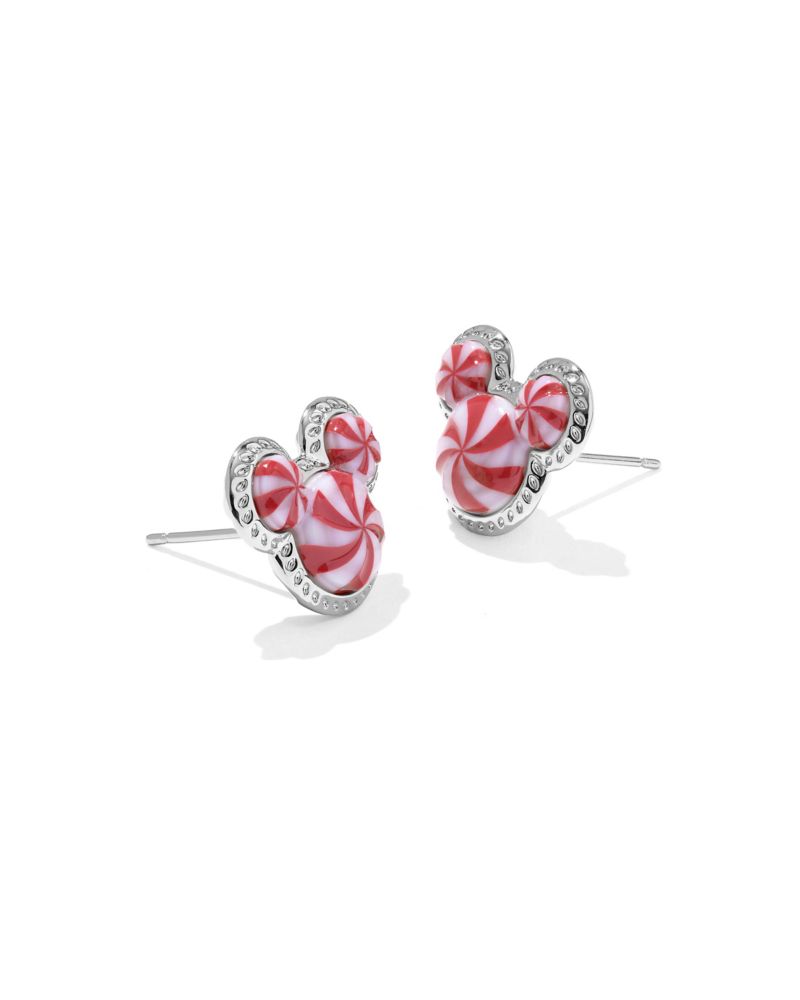 Mickey Mouse Icon Peppermint Swirl Earrings by Kendra Scott