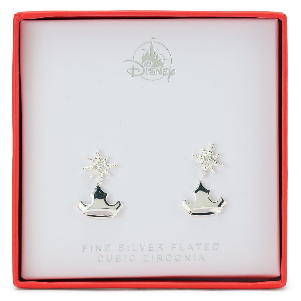 Disney Princess Tiara and Star Stud Earrings Set