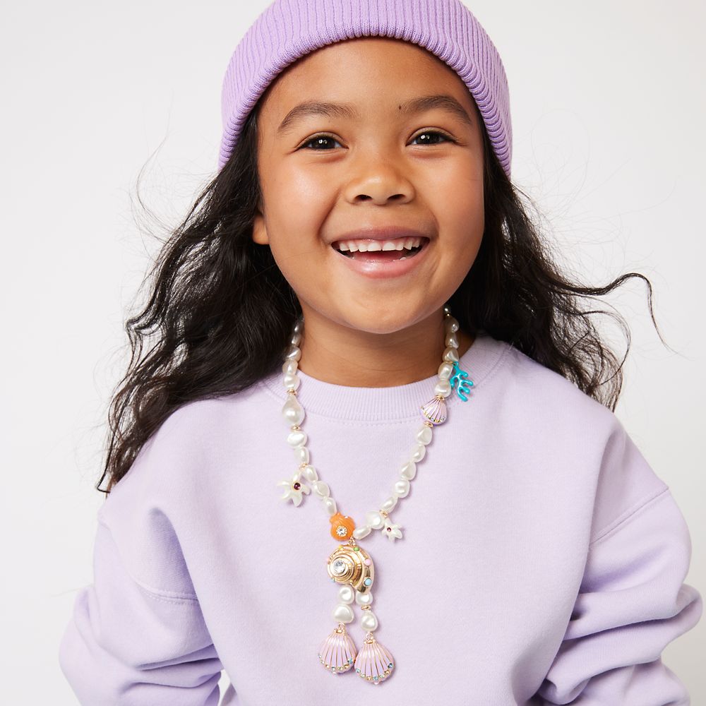 Ariel Shell Locket Necklace for Kids by Super Smalls - The Little Mermaid