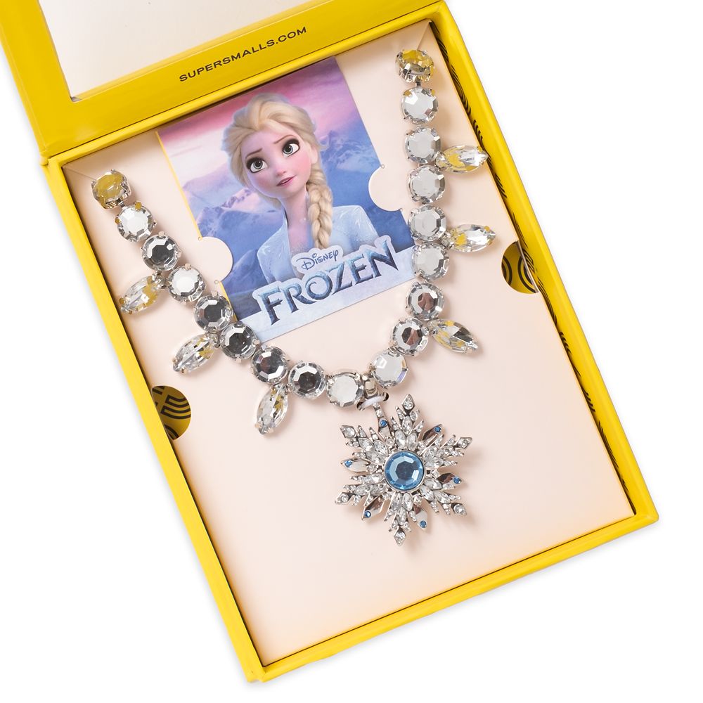 Elsa Spinning Snowflake Necklace for Kids by Super Smalls – Frozen