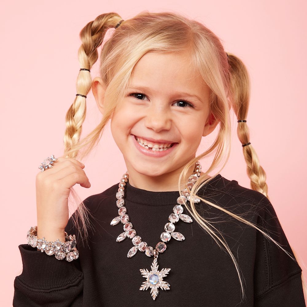 Elsa Spinning Snowflake Necklace for Kids by Super Smalls - Frozen