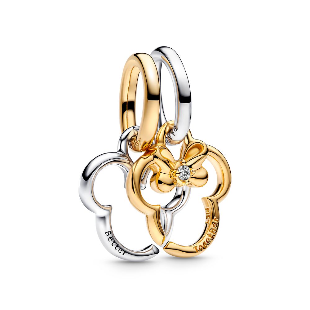 Mickey and Minnie Mouse Icons Split Dangle Charm by Pandora