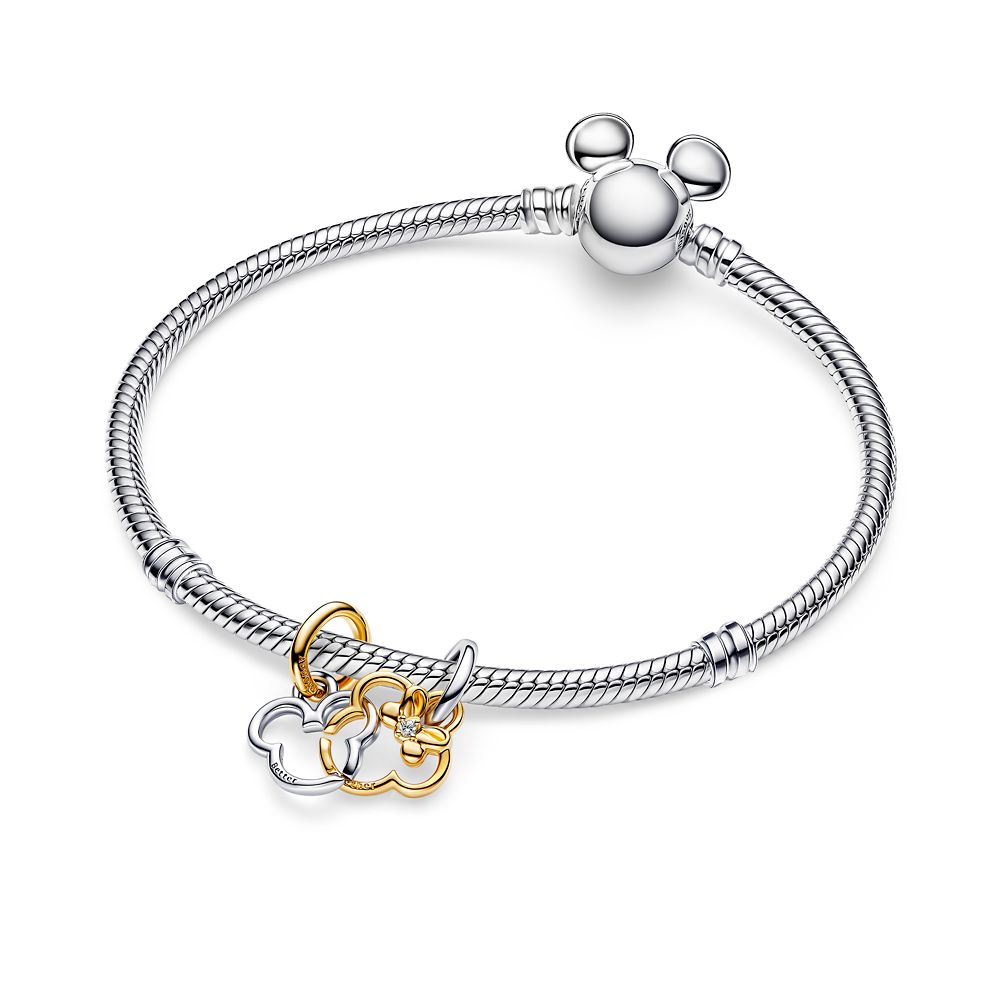 Mickey and Minnie Mouse Icons Split Dangle Charm by Pandora