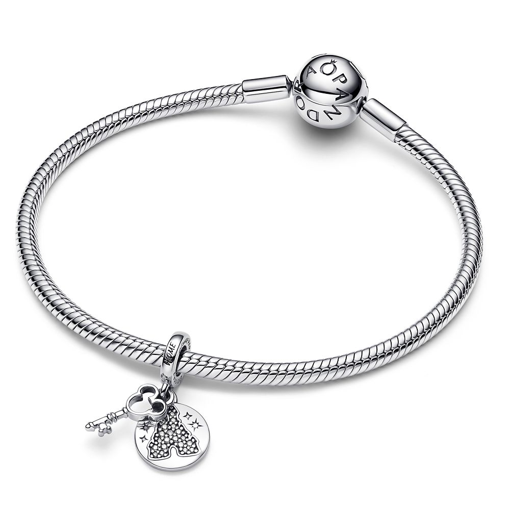 Fantasyland Castle Lock and Key Double Dangle Charm by Pandora &ndash; Disney Parks