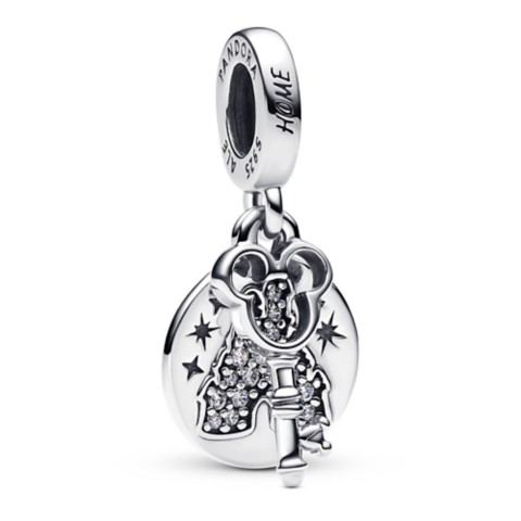 Pandora Jewelry Fantasyland Castle Lock and Key Double Dangle Charm by Pandora – Disney Parks