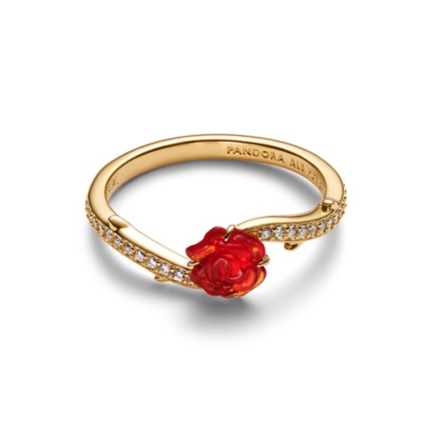 Pandora Jewelry Enchanted Rose Ring by Pandora – Beauty and the Beast