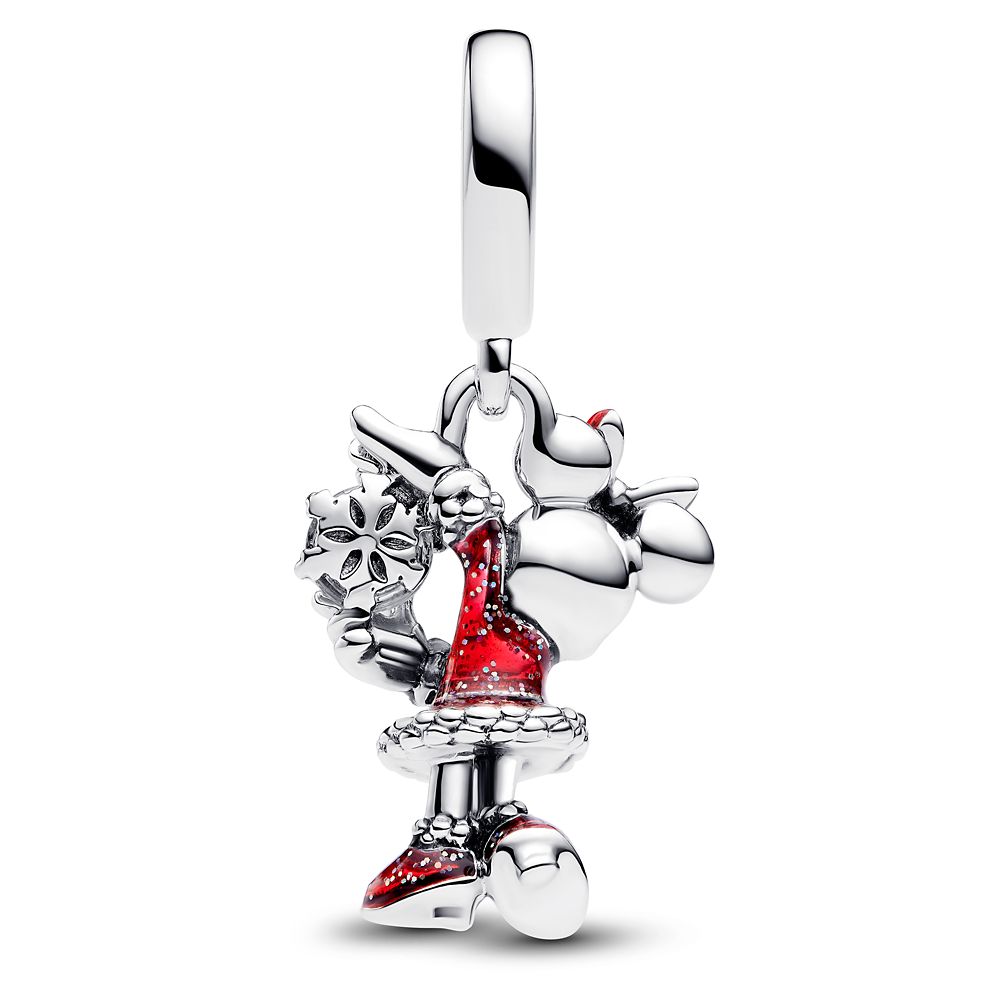 Minnie Mouse Snowflake Dangle Charm by Pandora &ndash; Disney Parks