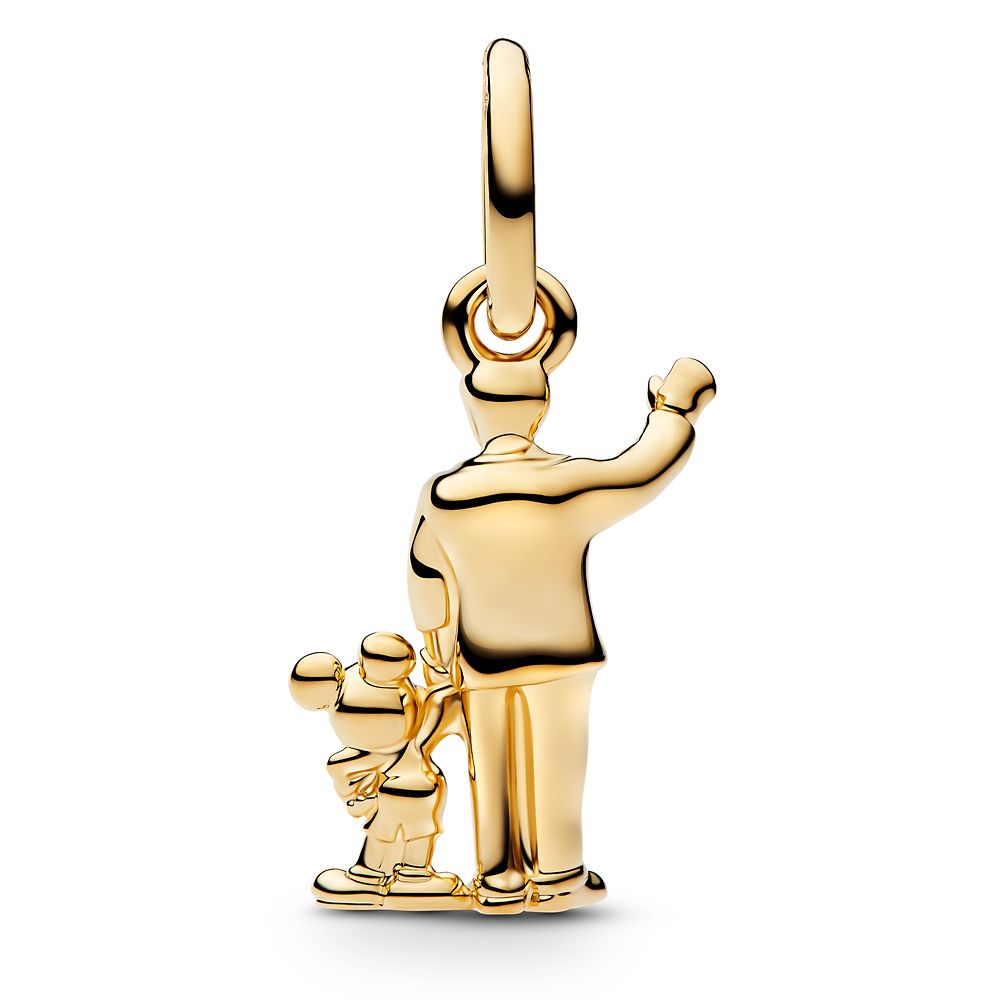 Walt Disney and Mickey Mouse ''Partners'' Statue Dangle Charm by Pandora
