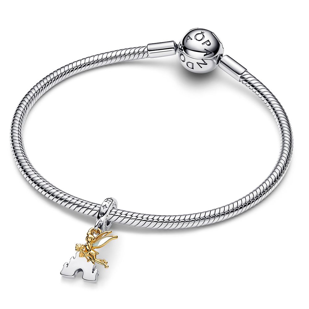 Tinker Bell and Fantasyland Castle Double Dangle Charm by Pandora &ndash; Peter Pan