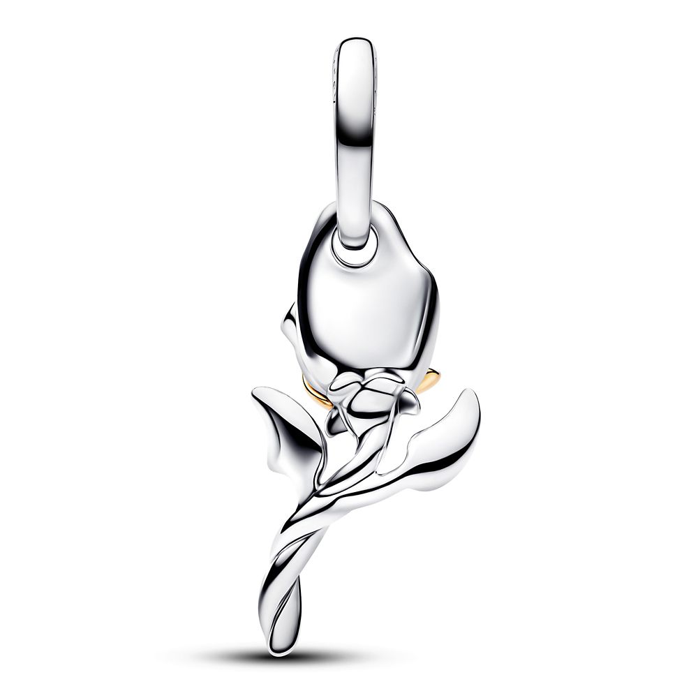 Enchanted Rose Dangle Charm with Diamond by Pandora &ndash; Beauty and the Beast