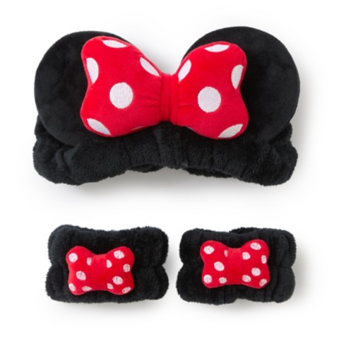 Детские головные уборы Disney Minnie Mouse Plush Ears Headband and Wristband Set for Kids